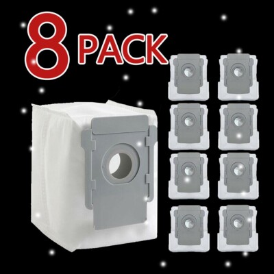 8pcs Vacuum Bags for iRobot Roomba i3 i6+ i7 i3+ i6+ s9 s9(9150) + i8 up to date