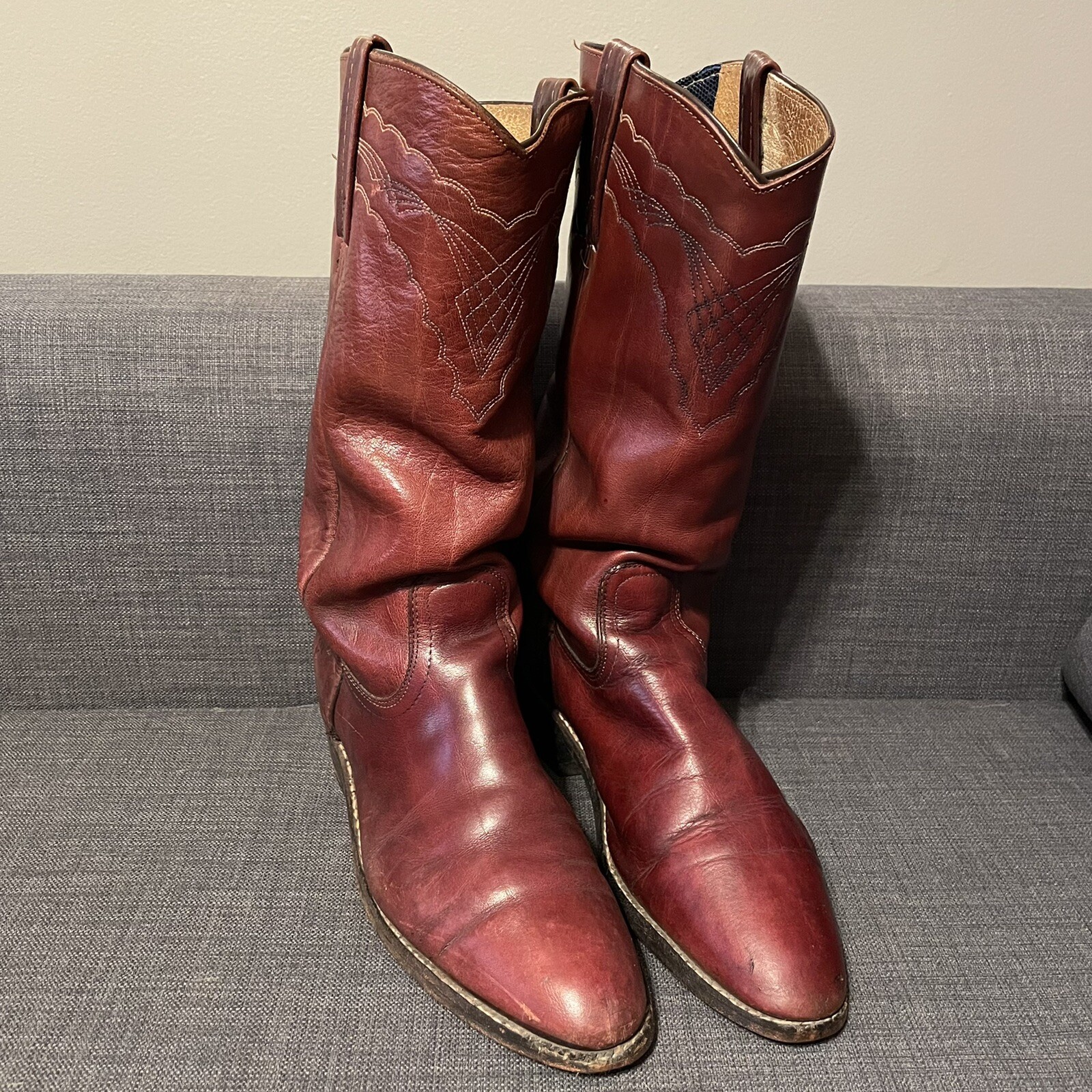 Vintage Frye Mens Leather Boots size 9 