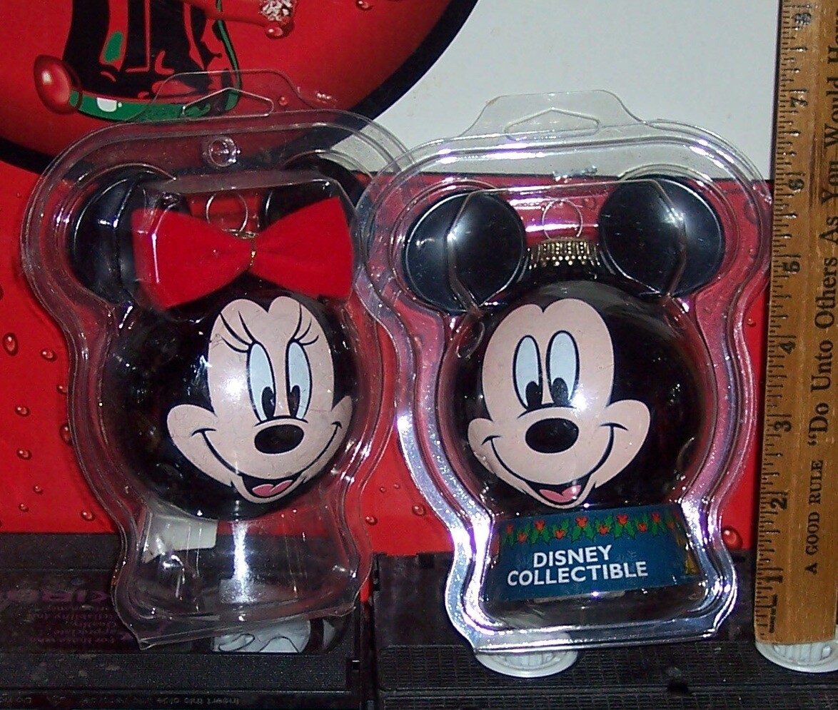 USディズニー Mickey Minnie【新品】リングケースオーナメント　2点 DISNEY'S MICKEY MOUSE & MINNIE MOUSE ORNAMENT'S | eBay
