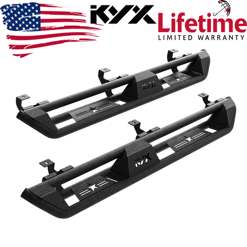 Turmaul Aluminum Running Boards For 2010-2024 Toyota 4Runner – 600 Lb Capacity, Black, No Drill - View #3