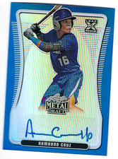 ARMANDO CRUZ 2020 LEAF METAL DRAFT XRC ROOKIE AUTO /35