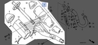 Honda 2010-2013 Cr SchalldäMpfer 18310-KRN-309 Neu OEM