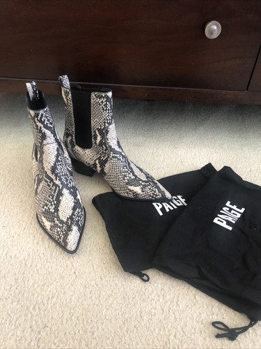 Paige Black White Snake Leather Willa 