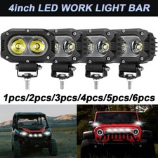 4inch Led Work Light Bar Spot Flood Lamp Truck Offroad 4x4 Atv Utv Fog Light