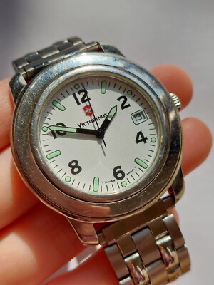 VICTORINOX swiss armyジャンク品 40mm Mens Victorinox 241083 Garrison Swiss Army Watch | eBay