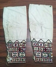 VINTAGE OLD ALBANIAN WOMEN TRADITIONAL WAIST COAT HANDS-FOLK-EMBROIDERY-100 YEAR
