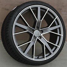 (4)SET 22 22X9.5 5X112 ET26MM WHEELS/TIRES PKG AUDI A7 S7 RS6 RS7 A8 S8 Q5 Q7 Q8