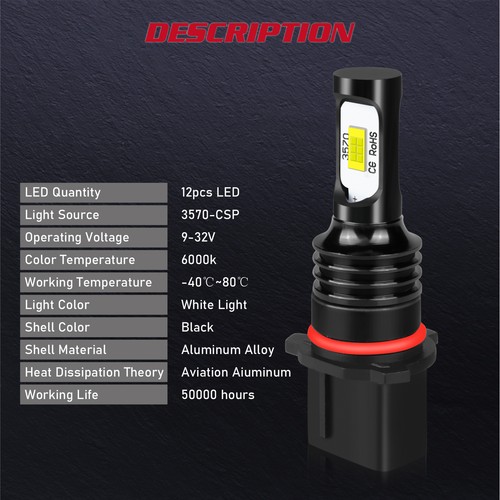 Kit de faros LED de haz alto/bajo bombillas antiniebla M8 para Chevy Suburban 2015-2020 - Imagen 14 de 18
