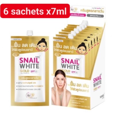 6x Snail White Gold Day Cream helps reduce wrinkles with SPF30/PA++