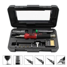 HS-1115K 10 IN 1 Portable Butane Gas Soldering Iron Kit Welding Kit Torch Pen