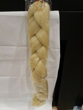Ponytail Fake Hair Extension Blonde 22" Braided Costume Free Shipping