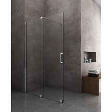 WALK-IN 8MM REVERSIBLE CHROME FRAME GLASS EASYCLEAN Sliding Shower Wall