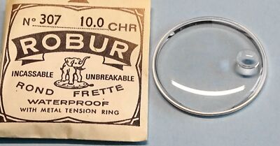 VERRE MONTRE DIAM. 26.2 mm FRETTE ETANCHE BAGUE CHROMEE