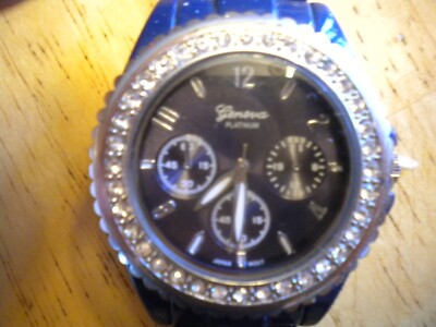 VINTAGE Geneva Platinum unisex Watch Crystals bezel | eBay display picture 3