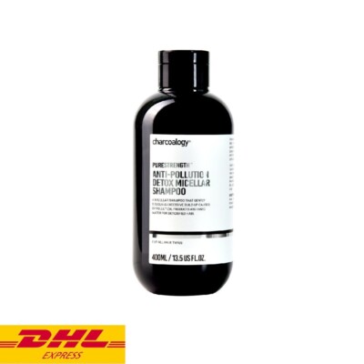 Charcoalogy Anti-Pollution Detox Micellar Shampoo Hair Scalp Protect 400 ml