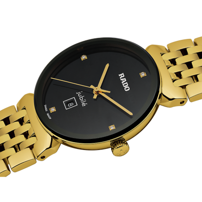 Rado Florence Classic Diamonds Stainless Steel Black Dial Womens