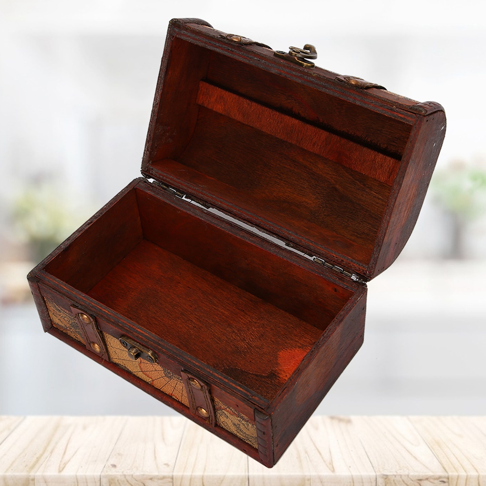 Vintage Wood Box Handmade Treasure Chest Gifts For Home Decor eBay