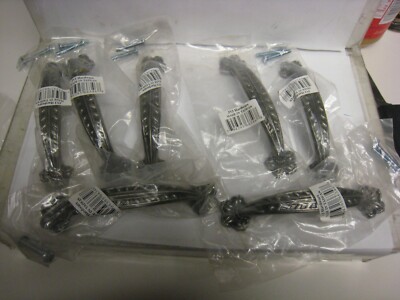 7 JVJ Hardware 66346 Dark  Pewter Leaf Edge Pull Victorian Vintage Collection 
