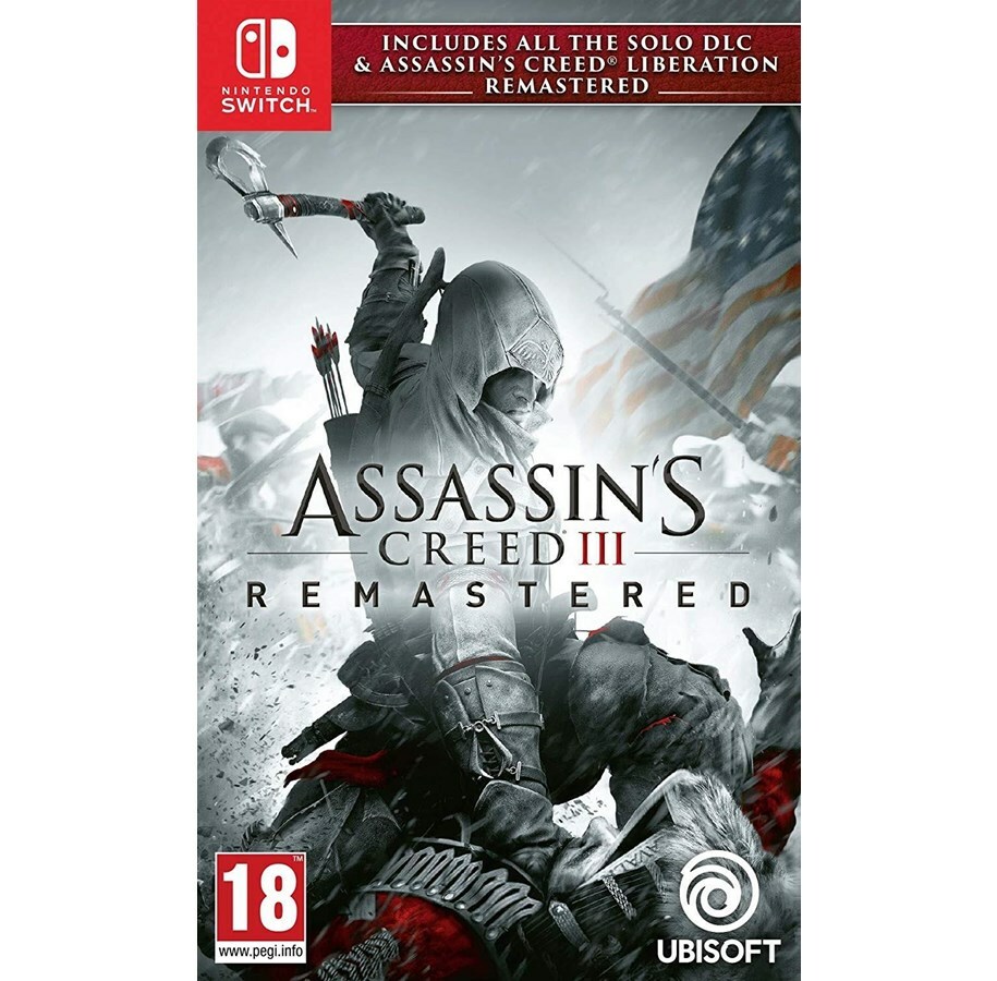 Assassin's Creed 3 Remastered Game Cartridge Edition Nintendo Switch (NEW)