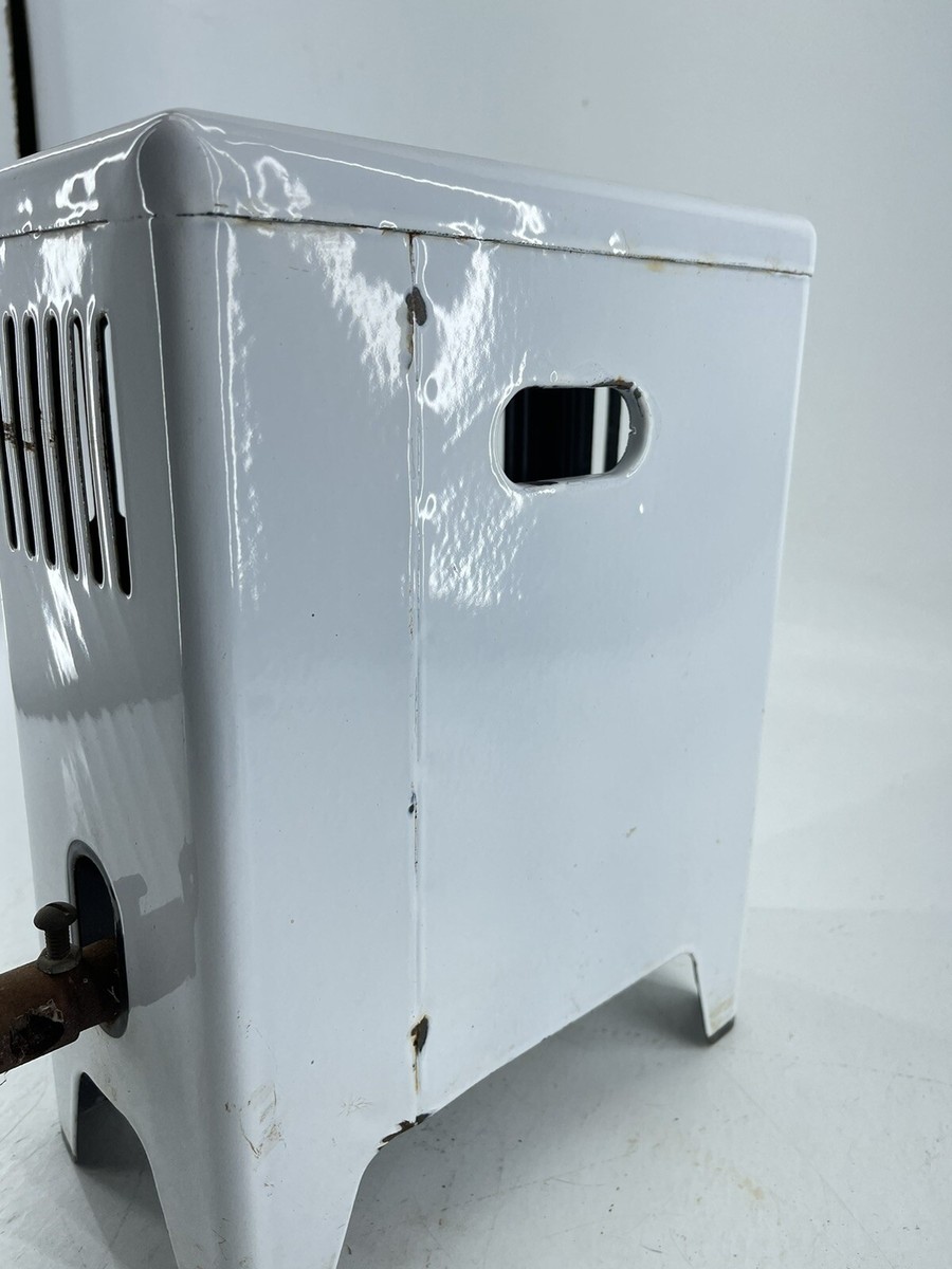 VTG Vintage Gas Heater Small Bathroom Enamel Tiny House Unbranded