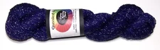 4 oz Done Roving GUSSIED UP Hand Painted dk Yarn NIGHT SHADOWS w METALLIC
