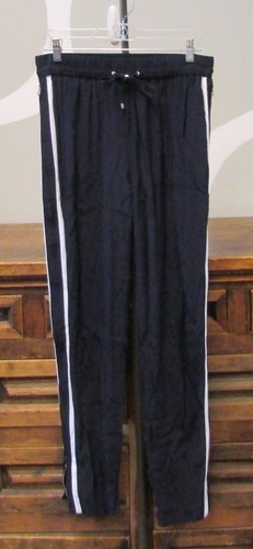 White Stripe Side Zip Lounge Pants 