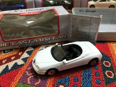 Welly  - Scale 1/60 - K's Garage - ALFA ROMEO SPIDER - White - Mini Car - R53
