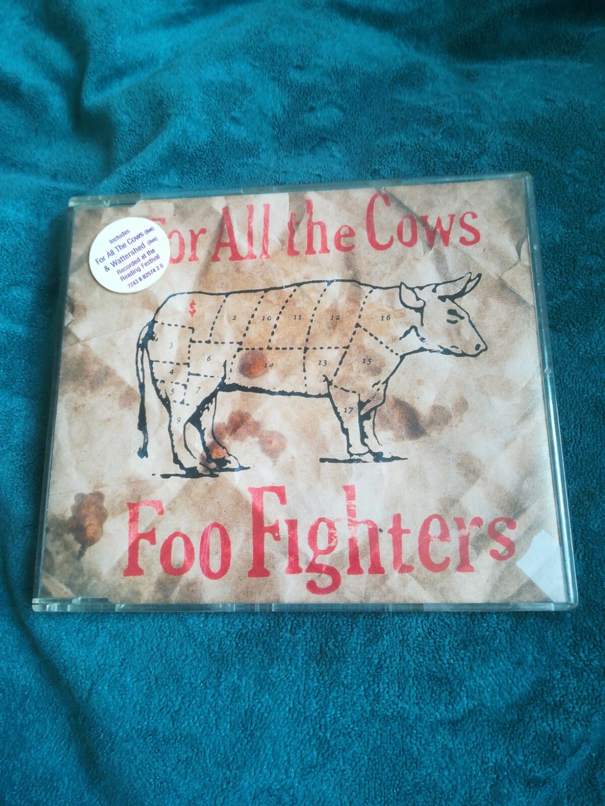 Foo Fighters 'For All The Cows' Cd Single 1995 inc live tracks Roswell records..