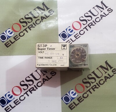 FUJI ST3PF ELECTRONIC TIMER TIME RANGE 1SECOND VOLTAGE 110VAC FREE FAST SHIPPING