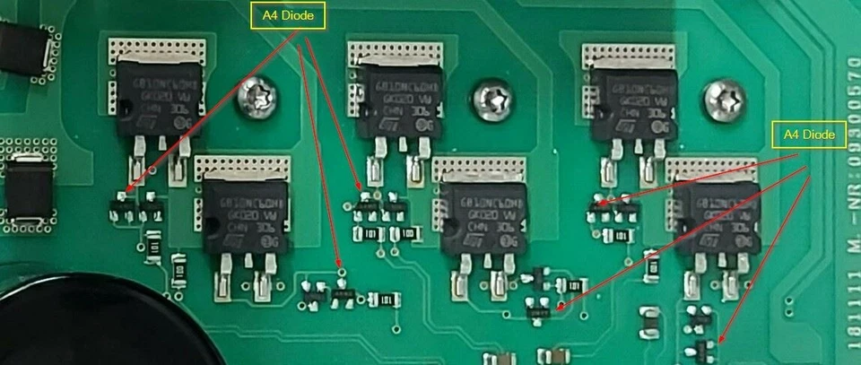 Miele ELP-265 ELP-266 W587X W588X W589X Ersatzteile Kit FehlerF50 oder FehlerF53 - Bild 4 von 4