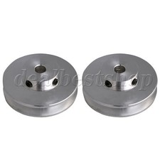 2 x Belt Pulley Aluminum Alloy Suitable for 3-5mm PU Belt 41x16x6mm