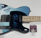 MAGDALENA BAY SIGNED CUSTOM IMAGINAL DISK ELECTRIC GUITAR MICA MATTHEW JSA COA — photo 2