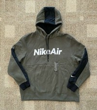 Nike Air Hoodie Sweatshirt Fleece Pullover Green CU4139-380 90 Men's Size 2XL