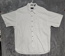 Men GANT Pinpoint Oxford Regular White Logo Short Sleeve Button Down Shirt XL