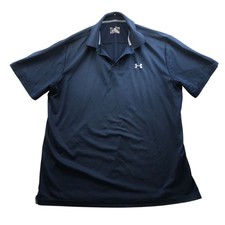 Under Armour Mens Polo Shirt Size XL Loose Fit HeatGear Performance Short Sleeve