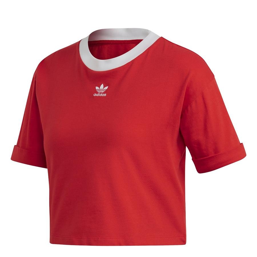 adidas Originals Damenkleidung Top FM3258 CROP TOP Rot 4690₽