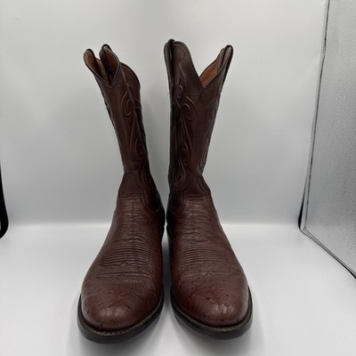 NEW Black Jack Men s Cowboy Boots Kango Tobacco Smooth Ostrich 10.5D
