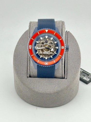 Rado Captain Cook High-Tech Ceramic Skeleton Watch R32152209 Brand New In Box