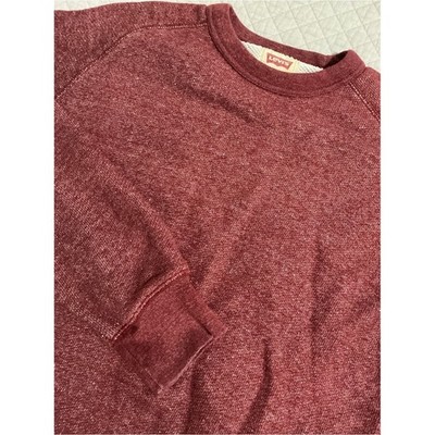 Levi's Heather Red Raglan Crewneck Sweatshirt Size M