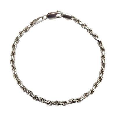 ITALIENISCHE STERLINGSILBER SEIL KETTE 6 1/2'' ARMBAND 6,3GR #1735