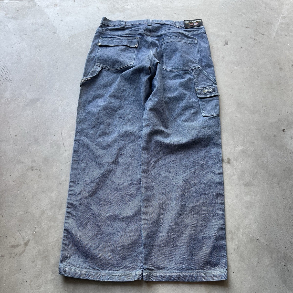 Vintage Ralph Lauren Denim Jeans Men 38x34 Blue Super Baggy Wide