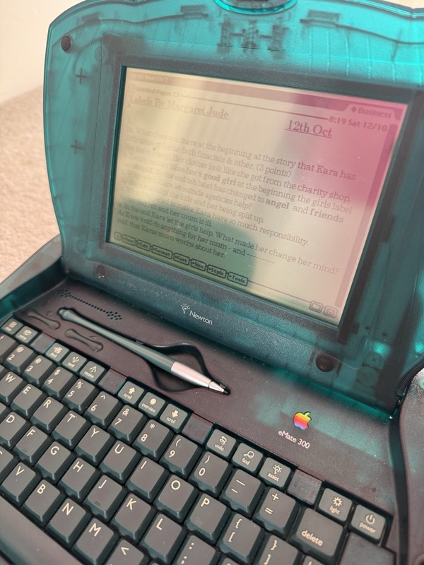 3 Apple Newton eMate 300,   2 with Stylus and 1 with Original Box,
