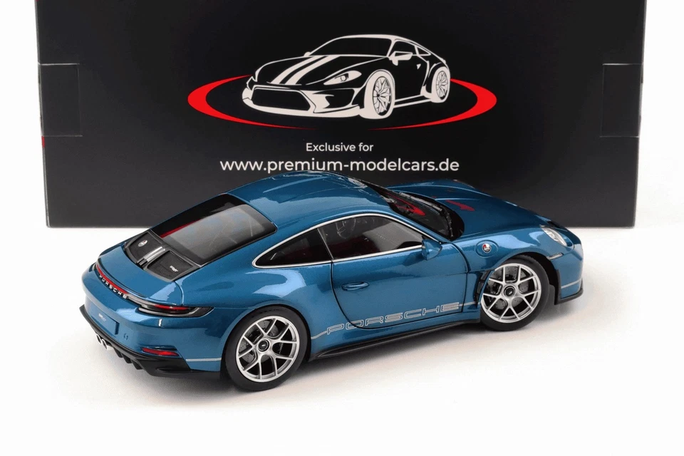 1:18 Norev Porsche 911 992 S/T richiesta speciale PTS + Amazonas green - edizione limitata 500 pezzi - Immagine 3 di 4
