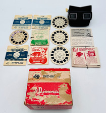 View Master 3-Dimension Viewer Model E 1950s In Original Box  9 Reels Vintage