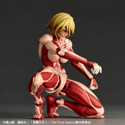 Kaiyodo Revoltech Amazing Yamaguchi FEMALE TITAN with Bonus Parts Japan New - Picture 22 of 22