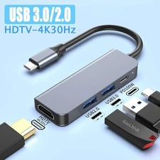 USB-C Hub Multi-Port Adapter 4K HDMI PD Fast Charging USB Docking Station