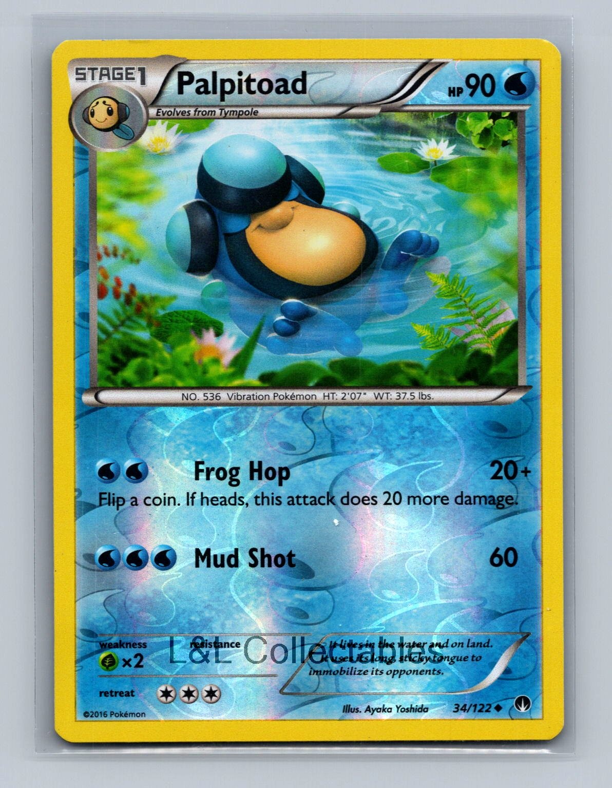 Palpitoad #34/122 Reverse Holo XY - BREAKpoint