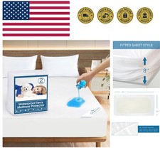 2-Pack Waterproof Crib Mattress Protector - Soft Terry, Machine Washable
