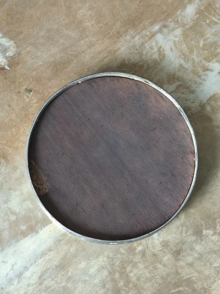 Surtout de Table Rond en Métal Argenté Style Louis XVI XIXe siècle - Photo 4/4