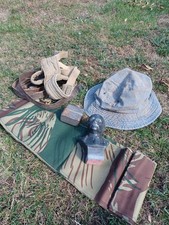 Original Rhodesian bush war items. With Original Rhodesian camouflage cloth.